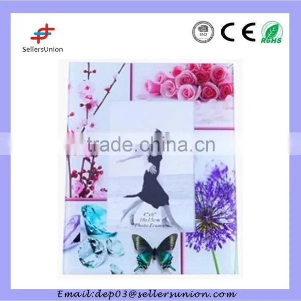 New Design Printed Glass Picture Frame Moulding 6"x8" photo-4