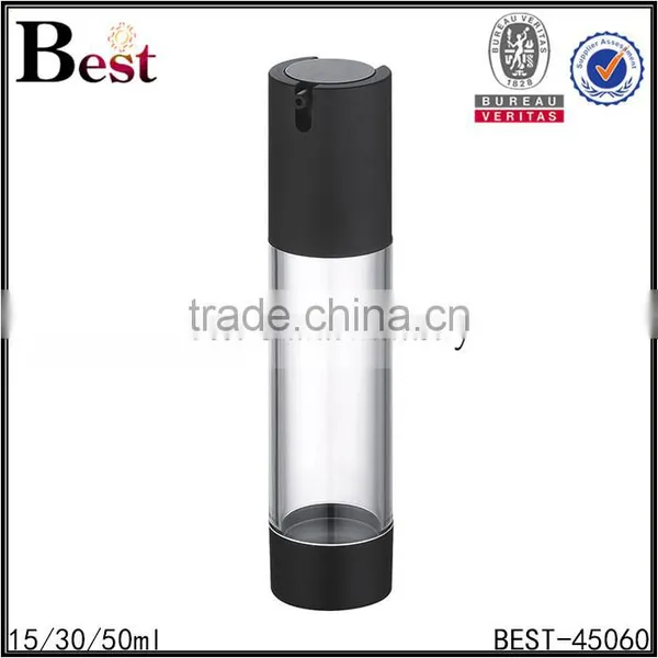 15ml 30ml 50ml Black Plastic Cosmetic Airless Pump Bottle Pet Bottles Cosmetic Airless Pump Bottle photo-4