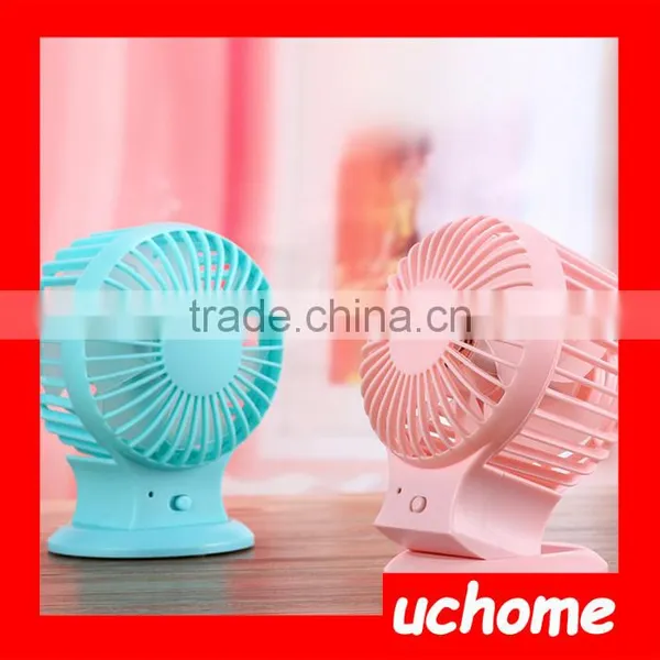 UCHOME Mini Rechargeable Electric Mini Micro Usb Air Cooling Usb Fan With Battery, Mini Cute Fan photo-2
