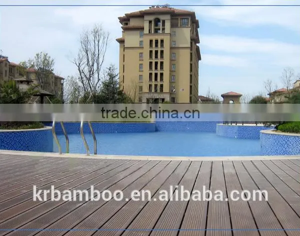 Eco Friendly East Installation Outdoor Use Bamboo Floor