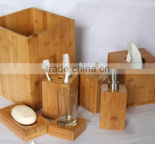 Bamboo Bathroom Accessories