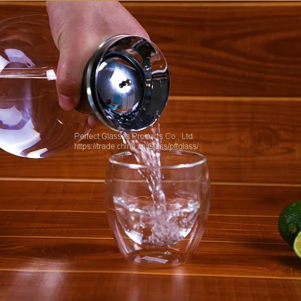 Wholesale Tableware Crystal Classical Glass Milk Bottle Water Decanter for House Decorate Hotel Resturant & Bar photo-2