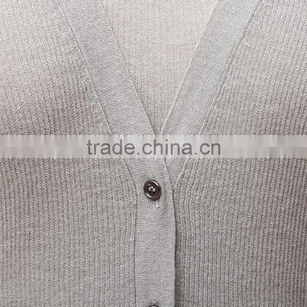 Sheer Cotton and Nylon Knitted Cardigan, Ladies Cardigan, Long Cardigan With Full Button Closure photo-3