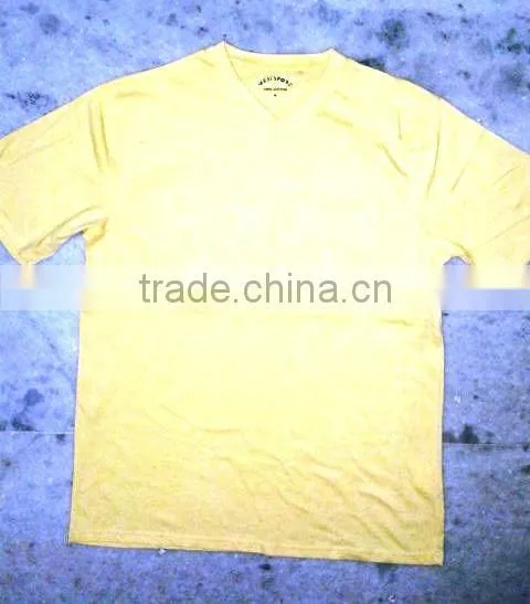 MENS V NECK & ROUND NECK T-SHIRTS (Garment Stock Lots / Apparel Stock / Stocklots / Garment Apparel From India) photo-6