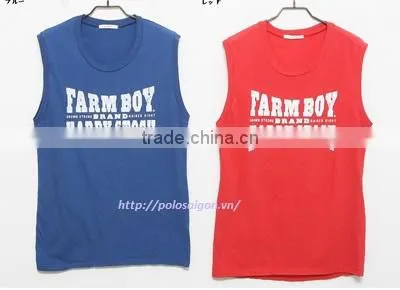 Men Tank Top, 100% Cotton, Sreen Printing photo-4