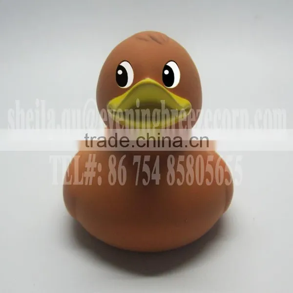 Wholesale Promotional Orange Rubber Duck , Promo Orange Bath Duck With Logo Imprint photo-2