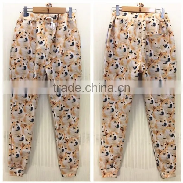 New Arrival Fashion Design Print Dog Latest Wholesale Printed Men Emoji Jogger Pants photo-2