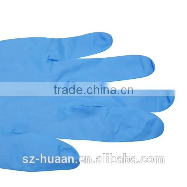 Soft Blue Nitrile Glove With Rubber Lining photo-4