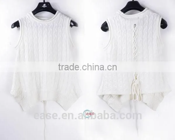 China Designed Latest 2016 Teenager Solid Colour Sleeveless Vest photo-3
