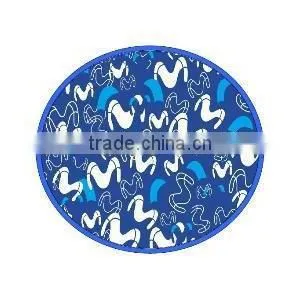China Supplier100% Cotton Printed Circle Beach Towel With Elastic photo-2