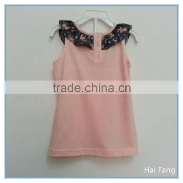 Children Girls Cute Vest, Girls Fashion Summer Hot Vests Tops, Knitted Fabric Underwear Set photo-4