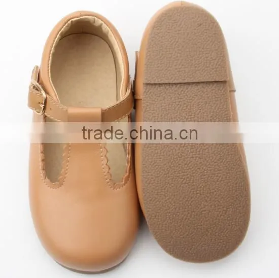 Wholesales Baby Dress Shoes Top Selling Leather T-bar Kids Shoes photo-4