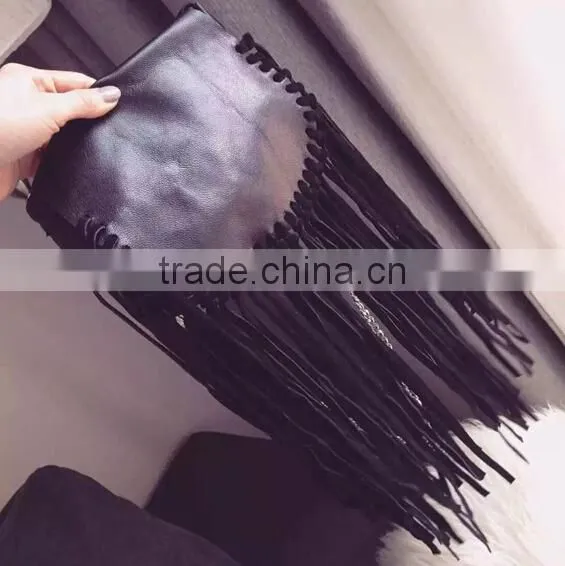 DY0043Z Suede Fringes Sling Bag photo-2