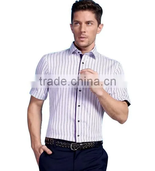 Men's New Model t Shirts Vertical Stripes Fabric Fancy t Shirt for Men photo-2