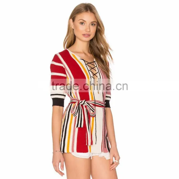 2016 Guangzhou Supplier Ladies Knitted Patterns Summer Top photo-2