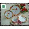 20pcs Round Shape Christmas Ceramic Dinnerware Set photo-3