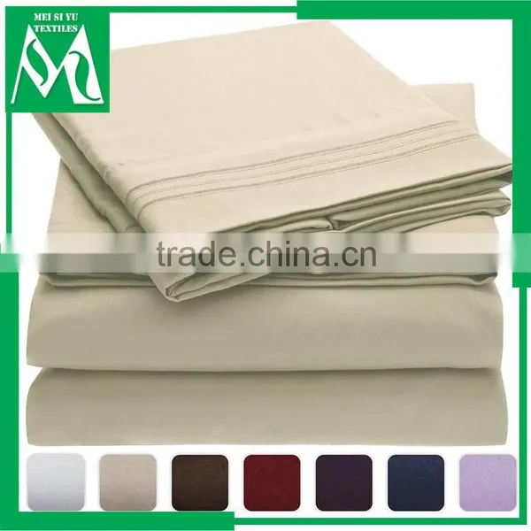 Fancy customized cotton hotel Bedsheets set