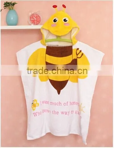 100% Cotton Kids Hooded Poncho Towels photo-2