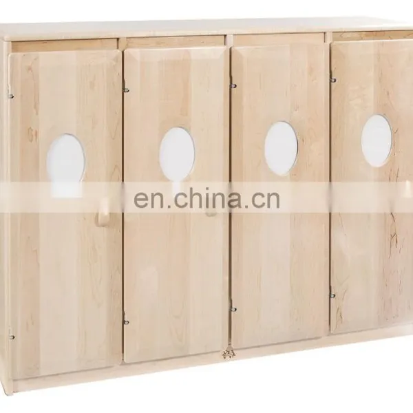 New Design Kindergarten Furniture Wooden Children Toy Storage Cabinets photo-2