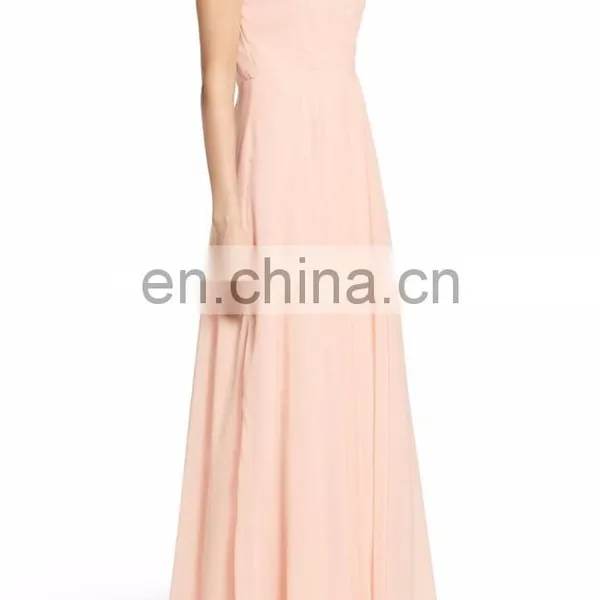 Elegant Spaghetti Strap Long Chiffon Surplice Sexy Evening Dress Women photo-3