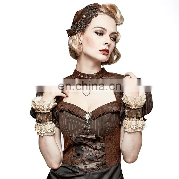 Steampunk Punk Rave Female Beige Wristband Set S-206 photo-4