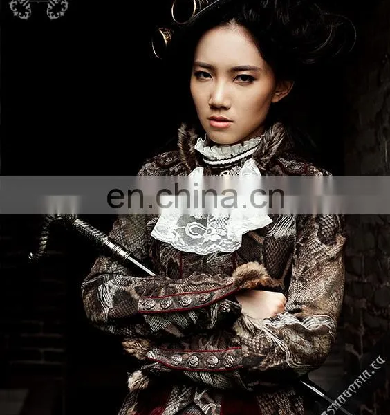 Steampunk Jabot-collar With Laces and Gear Accessories photo-4