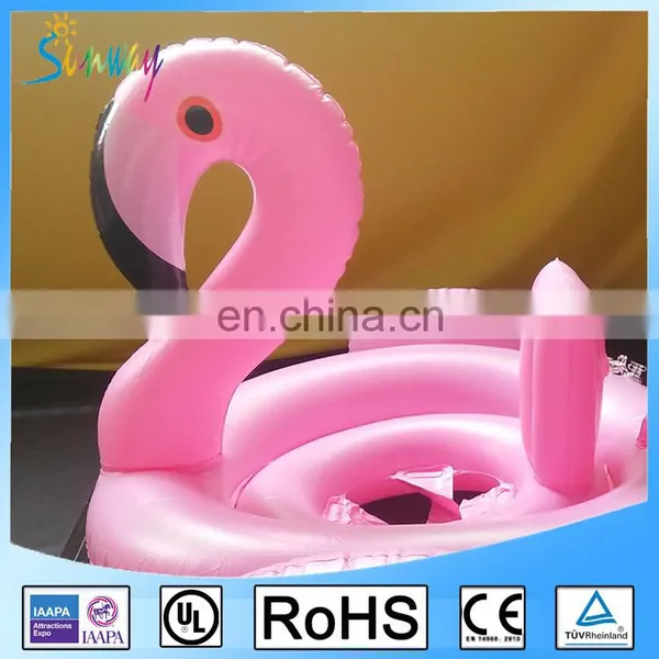 Sunway Baby Inflatable Flamingo Shape Kids Float Seat Swimming Boat Ring Swim Ride-On Toys photo-2