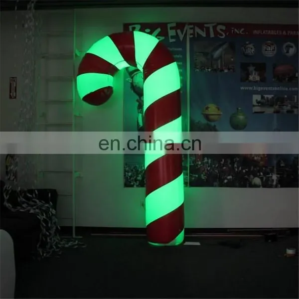 Christmas Decorations Air Blown Inflatable Christmas Candy Stick/ Candy Cane With LED Light photo-2