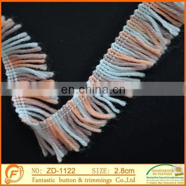 Fancy Braid Cotton Fringe Webbing for Garment Wedding photo-2