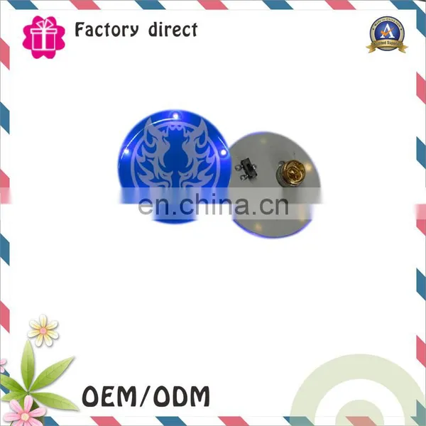 Led Plastic Button Badge, Flashing Badge Pin, Led Pin Badge