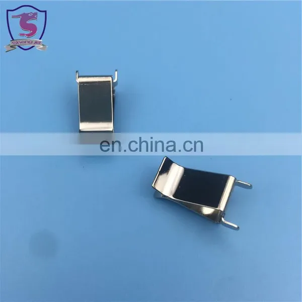 China Custom Nickle Plated Metal Automotive Electrical Clips Car Battery Connector photo-5