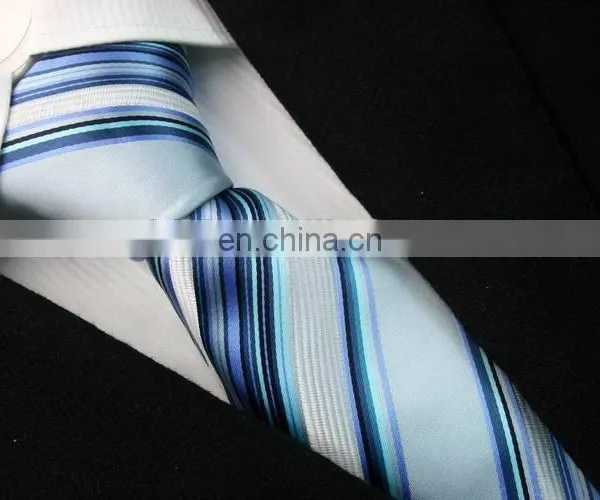 Factory Prices Promotional Logo Printing Fashion Stripe Polyester Tie photo-2