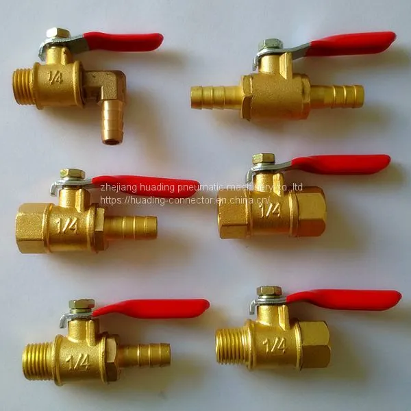 brass M1/4''-M1/4'' cock ball valve FF FM