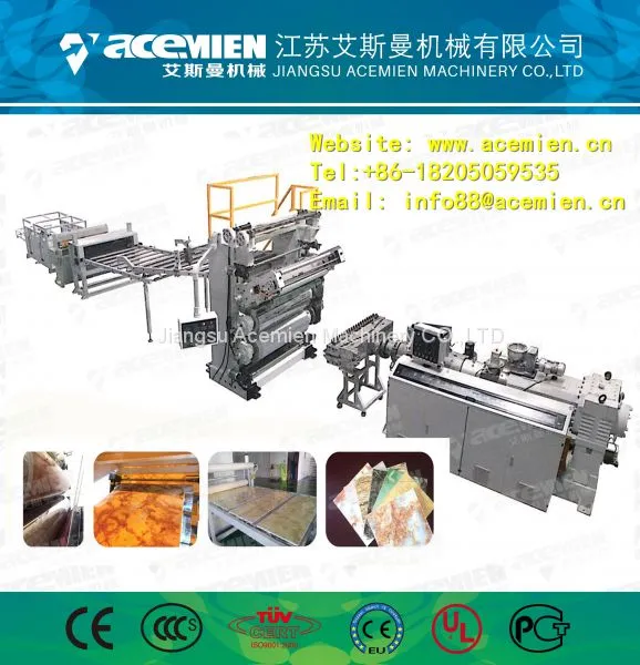 Eco-friendly PVC Faux Marble Board Machine/extrusion Line photo-3
