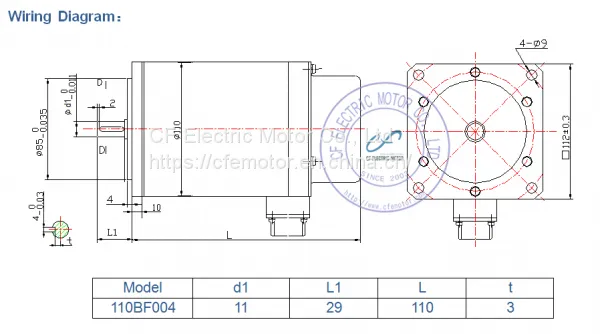 VR Stepper Motor 110BF004 5N.m 4A 3 Phase 1.5/0.75degree Step Angle Stepping Motor photo-4