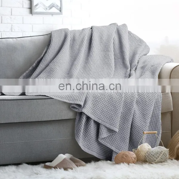 Nice Quality Durable 100% Cotton Wonderfully Soft Cotton Blanket For Home Decoration photo-2
