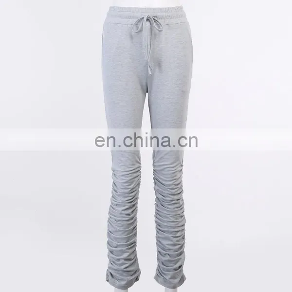 Joggers Women Stacked Leggings Streetwear Women Stacked Pants Womens Fashion Drawstring Sweatpants Woman Pants Clothes photo-6