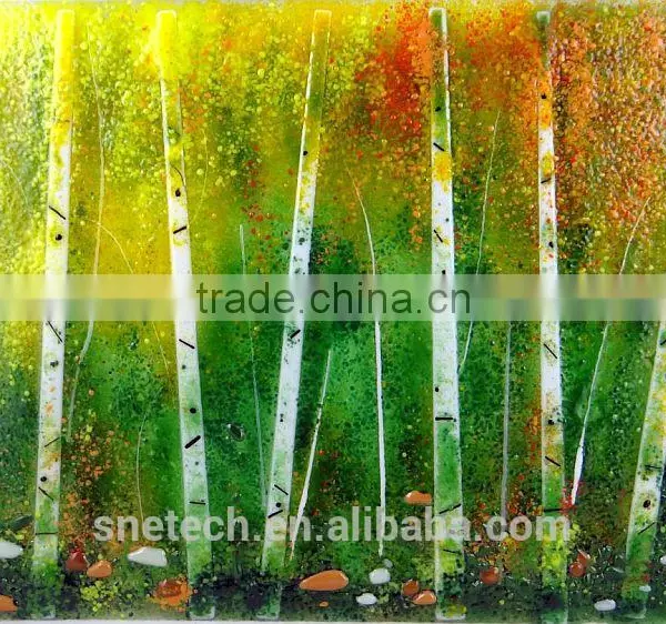 Fused Glass as Interior Wall or Ceiling Decoration photo-3