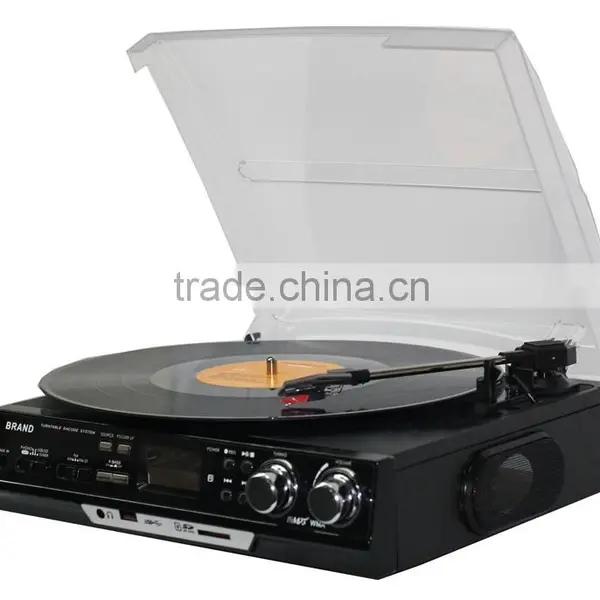 Hot Sale USB Bluetooth Vinyl Suitcase Style Turntable Record Player photo-5