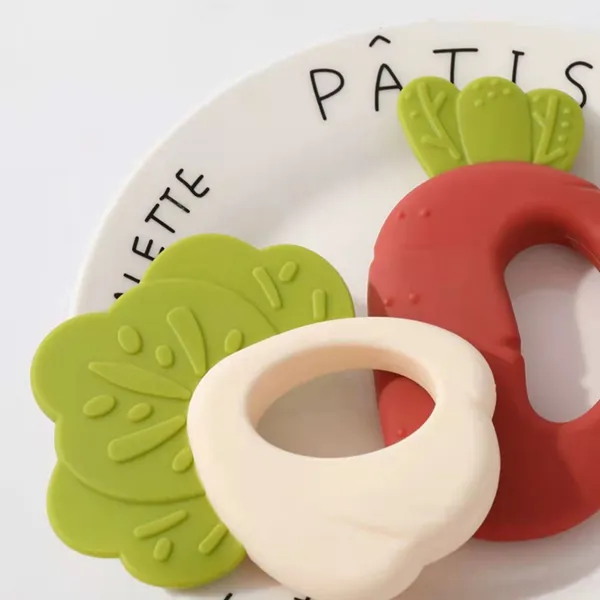 China Manufacturer Food Grade Soft Teether Silicone Baby Teether photo-3