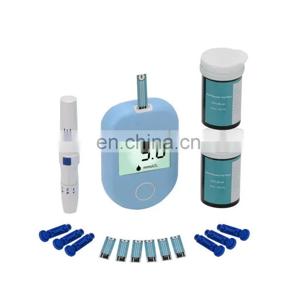 Wholesale Lancing Diabetic Glucometer Blood Testing Glucose Meter With Test Strips photo-2