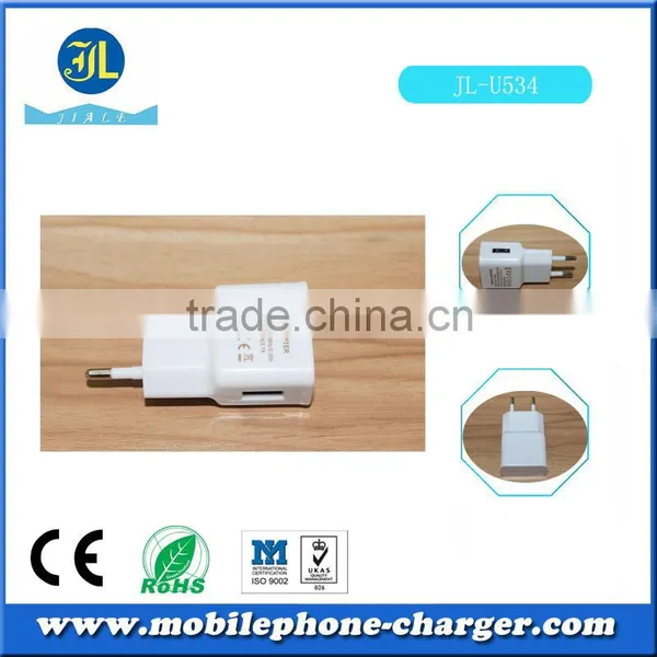 Free Sample EU Plug Wall Charger for Mobile Phone 5V 1A USB Travel Charger photo-3