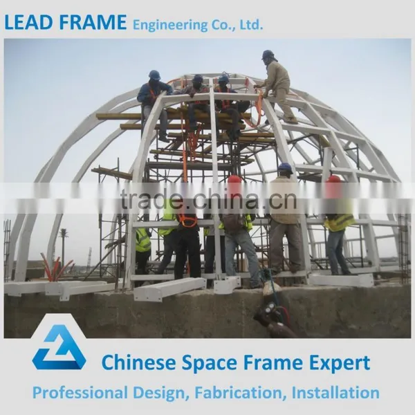 Light Steel Structure Glass Dome Shed Space Frame photo-3