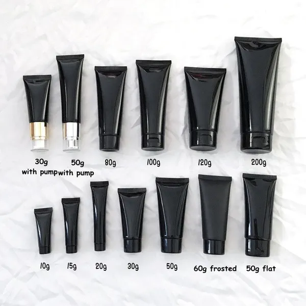 Stock Goods Skincare Cosmetic Soft Tube Packaging Low Moq Squeeze Cream Soft Plastic Cosmetic Tubes for Facial Cleanser Face Cream All Colors Volumes