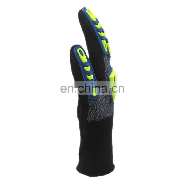 Heavy Industry Construction TPR Cut Resistant Working Mechanic Safety Impact Gloves photo-3