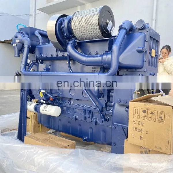 Hot Sale Original Weichai WD12C400-21 400hp 2100rpm Boat Diesel Engine photo-2