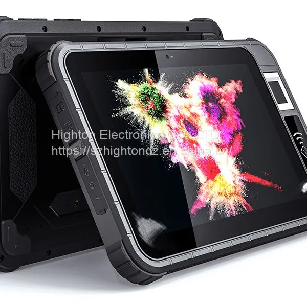 2022 HIDON New Model Front NFC Multi Functions Android Rugged Tablet With 1D 2D Barcode Front Fingerprint UHF RFID photo-3