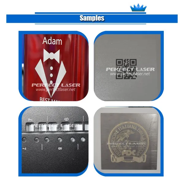 Perfect Laser Keyboard Fiber Laser Marking Marker Machine With Electric Working Table Price photo-3