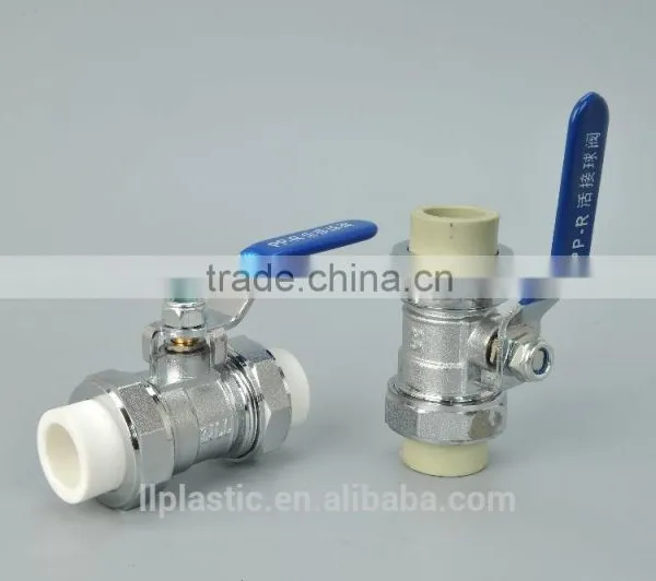 2015 Top Quality Hot Selling ABS Handle High Pressure PPR Brass Ball Radiator Angle Valve photo-5