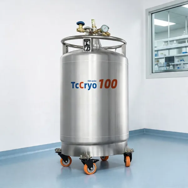 TcCryo YDZ-100 low Pressure Liquid Nitrogen Tank ln2 Supply Tank liquid Nitrogen Storage Tank Manufacturers photo-1